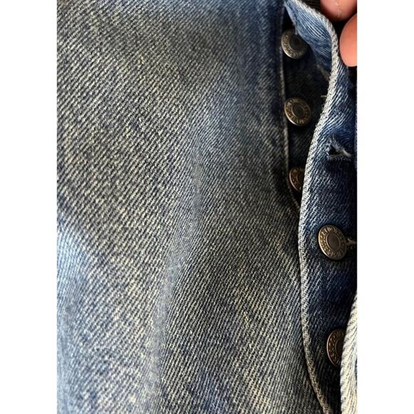 Levi's 501 Jeans Men 42 X 34 Denim Straight Leg Button Fly Made in USA VTG Retro - Picture 12 of 16